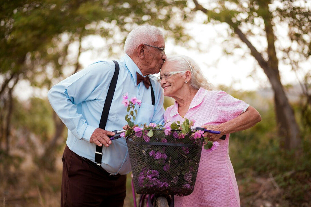 elderly people gardening