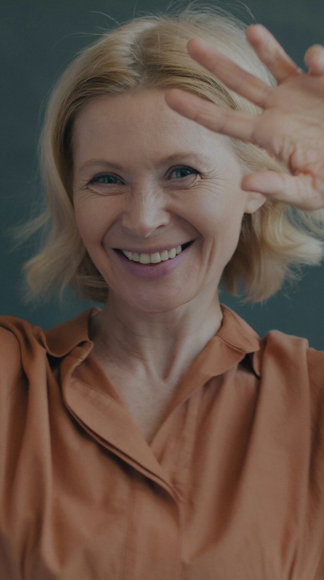 senior woman smiling